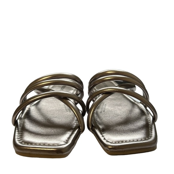 Joe Fresh Silver summer chic flats Size 7 - Picture 8 of 12